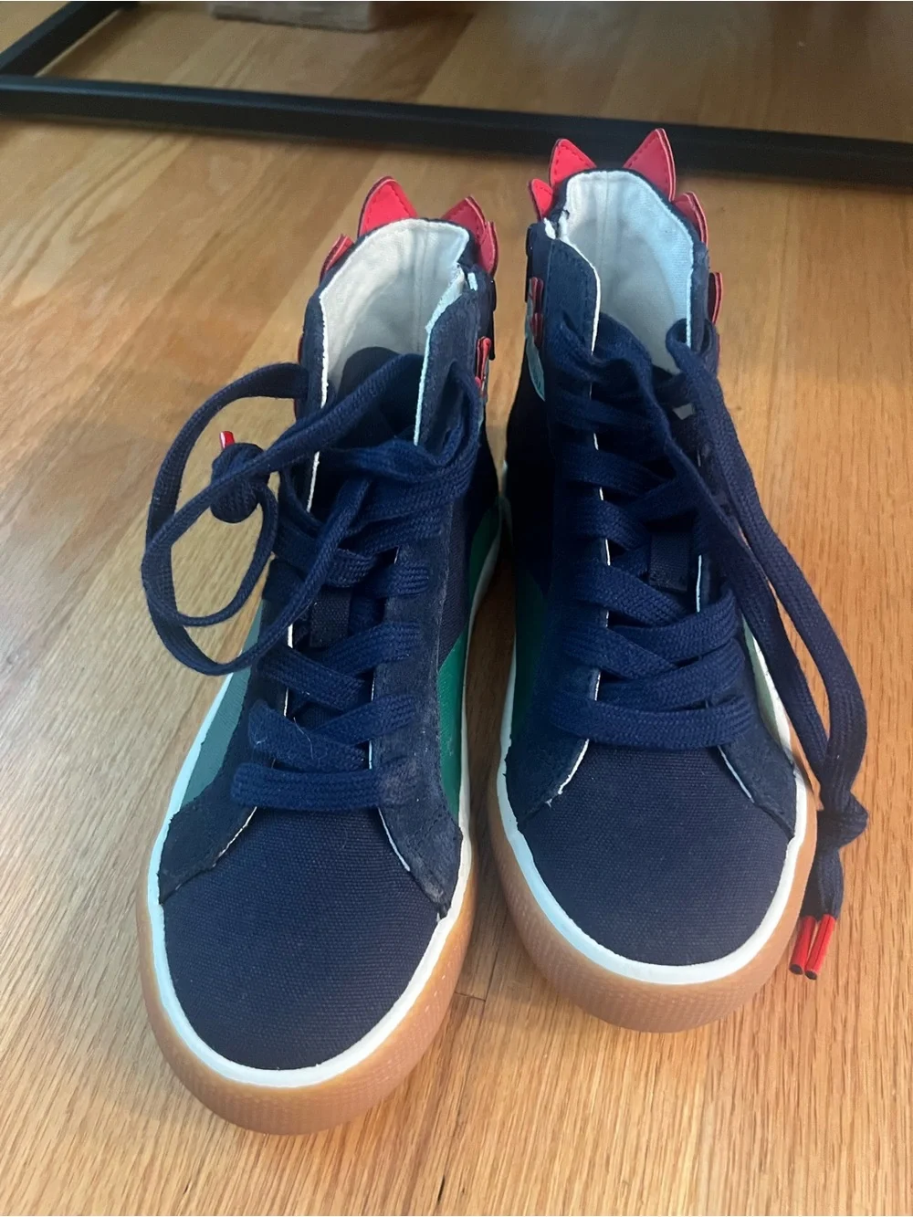 Mini Boden Boys Dinosaur Hi Tops Sneakers shoes